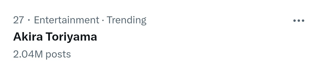 pag76945's tweet photo. Be it people in sports, politicians, government, president of France, musicians, actors, lawyers, etc. Everyone offered their love and condolences to Toriyama. 

Only few people are able to achieve this level and Toriyama is one of those. The world salutes him. RIP legend 🙏 https://t.co/8nPnYCFWU3