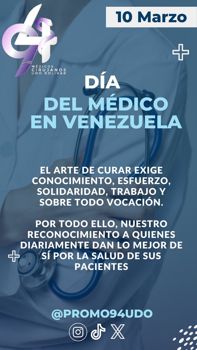 ¡Feliz día del médico! 

En especial a quienes forman parte de nuestra casa de estudio y formación.

¡Gracias!