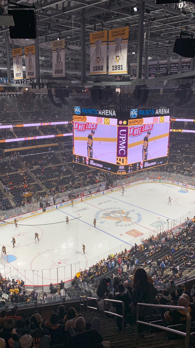guyovernight's tweet photo. Afternoon with #LetsGoPens taking warm-ups vs @EdmontonOilers
#Sid87 vs #Mcdavid97 https://t.co/nfZvAGxTzP