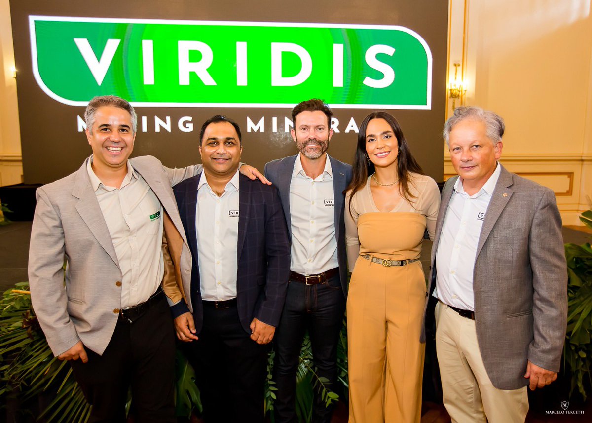 Viridis_VMM's tweet photo. #Picsoftheweek
Viridis Mining and Minerals $VMM Signs key MOU’s with State of Mina’s Gerais and Pocos de Caldas

Stay tuned for updates on our exciting rare earth exploration journey!

#Viridis #VMM #RareEarth #Colossus #Project #Brazil #MOU #State #MinasGerais #PocosdeCaldas https://t.co/wjj6eRV6q4