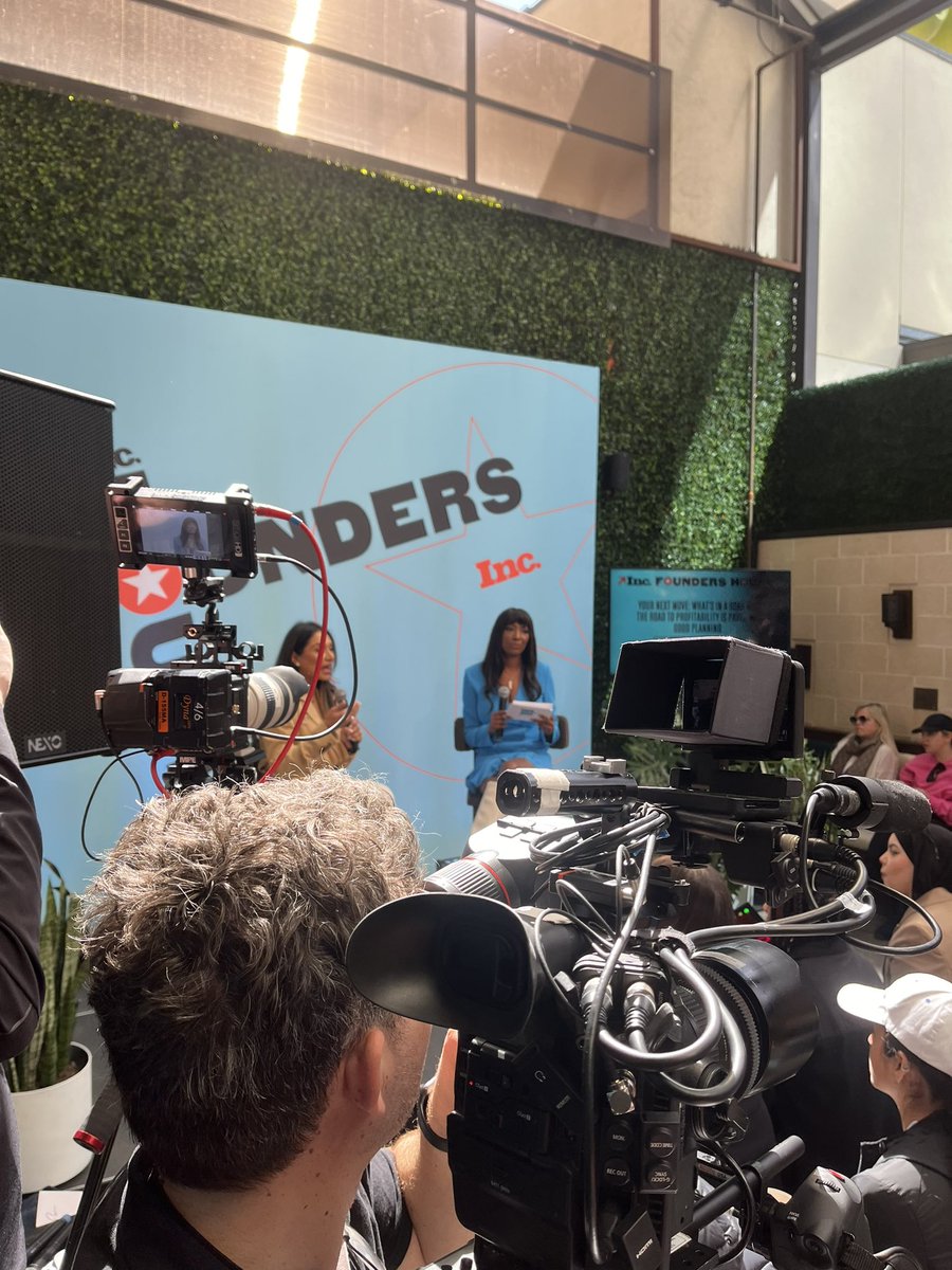 We’re back and first up: Here’s a camera-eye view of our live stream of @inc’s series #YourNextMove at #foundershouse with @staxpayments founder @SuneeraMadhani interviewed by new series host @arbowe