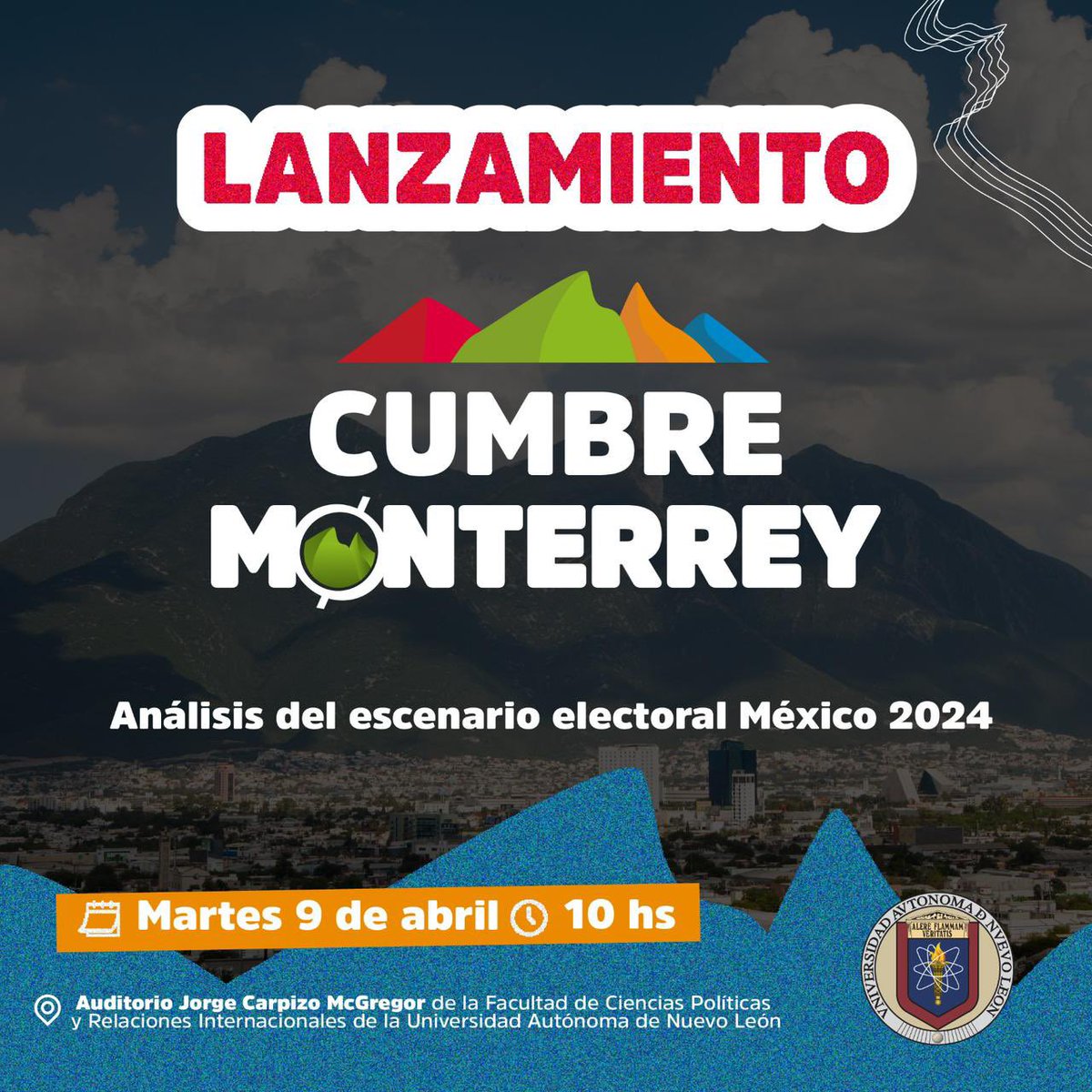 ¡Lanzamiento oficial #CumbreMonterrey! ⛰️

Volvemos a la ciudad de las montañas y sabemos que no quieres perdértelo. Es por ello que este 9 de abril a las 10 hs. realizaremos la presentación de esta experiencia única ¿Y qué mejor forma de hacerlo que realizando un análisis del