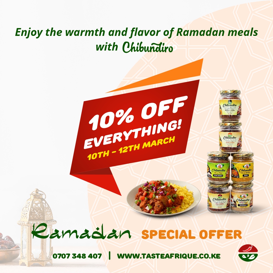 Ramadan Kareem to all those observing this season! SALE JUST WENT LIVE ON THE WEBSITE. Order via our website to get 10% off any jar 🎉

#sirinichibundiro #SALE