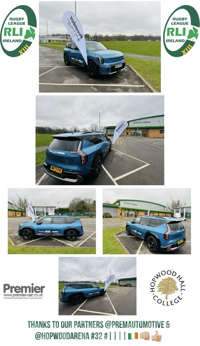 Massive shoutout to our official <a href="/Irelandrl/">Rugby League Ireland</a> partners <a href="/PremAutomotive/">Premier Automotive</a> (EV9) &amp; <a href="/HopwoodArena/">Hopwood Sports Arena</a> for supporting today’s training for our elite pathways &amp; women’s training. Thanks to all my staff for your commitment &amp; hard work #32 #|||| NÍ NEART GO CUR LE CHÉILE