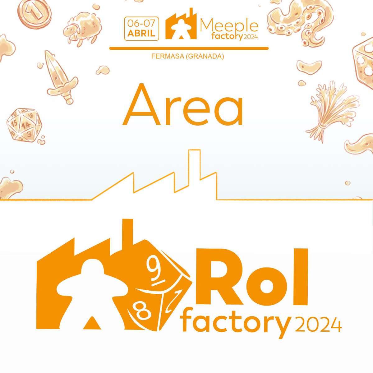 Otro año más Meeplefactory contará con su Area de Rol Factory.

Nos vemos el 6 y 7 de Abril en el Pabellón 1. 
meeplefactory.es

#meeplefactory2024   #festivaldejuegosdemesadegranada #meeplefactory #juegosdemesa #ficzone #granada