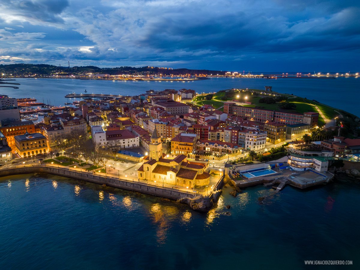 La belleza de Gijón desde el aire.