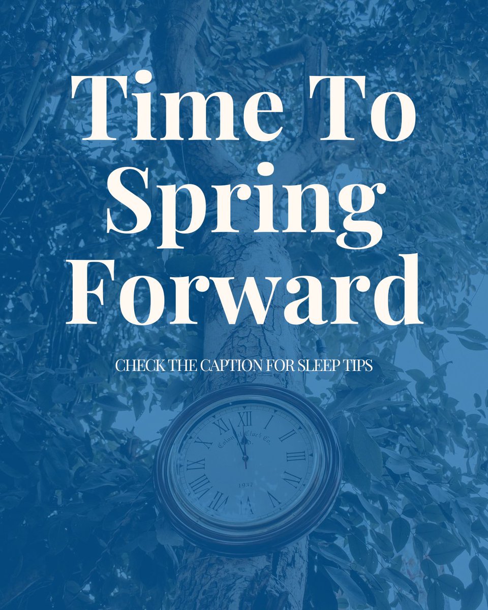 CrownviewI's tweet photo. Reminder: Today, we lose an hour of sleep. Here are some tips to keep your circadian rhythm on track: Keep to a set bedtime Don't exercise too close to bedtime About an hour before you're ready to go to sleep, make your bedroom cool and dark to help you wind down https://t.co/Tibwd30xtf