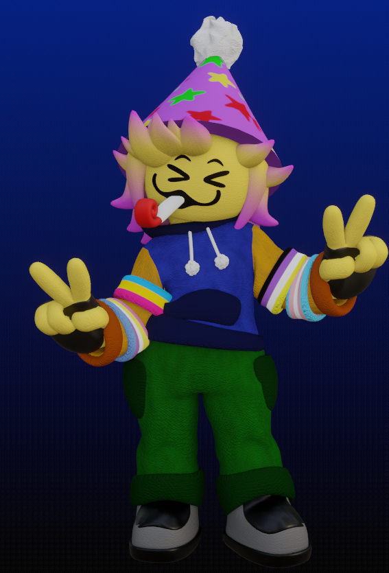 bananaspive's tweet image. POOBY DOOBY DOO 🎉

POOB (Party Noob) IS DONE

HAT TEXTURE BY : @nyaknak 

#Regretevator #regretevatorfanart #Regretevatorpoob