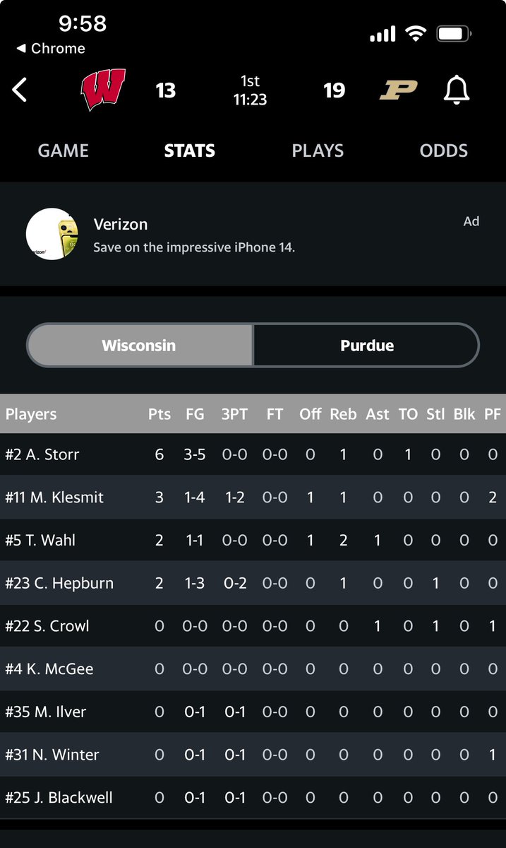 thought provoking piece @shalisemyoung! but isn’t @YahooSports kinda doing the same thing by offering limited stat line for the women’s game (iowa v. nebraska) while the men’s game (wisconsin v. purdue) gets full treatment. just curious!