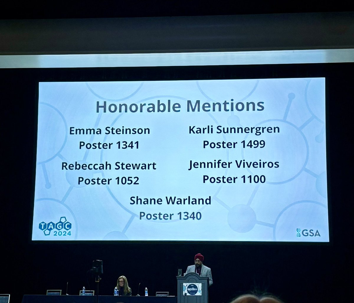 Huge congratulations to Jenn Viveiros for an honorable mention for her poster at #TAGC2024!! She’s done beautiful work assessing the heterogeneity of niche cells.