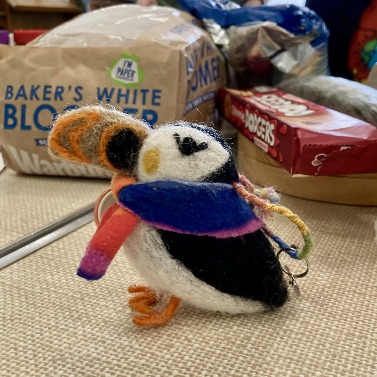 Enjoyed joining Peter the Puffin (pictured) and members of the Inclusive Christian Movement Durham this afternoon for their AGM, party and biscuit-based high jinks! ICMD is such a friendly, welcoming and inclusive Christian student society @SCM_Britain