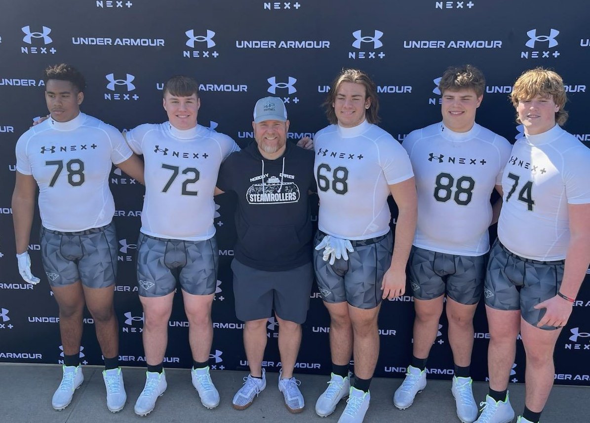 CoachSteamroll's tweet image. Great morning at @UANextFootball Under Armour NEXT  with 5 of the Prosper Steamrollers.  Great job by these young men competing with the best of DFW.
#Steamrollers #UANext
@Bryce_73
@stover2026 
@LoganCahill77 
@ConnorCarty_ 
@zadenkrempin 
@UANextFootball