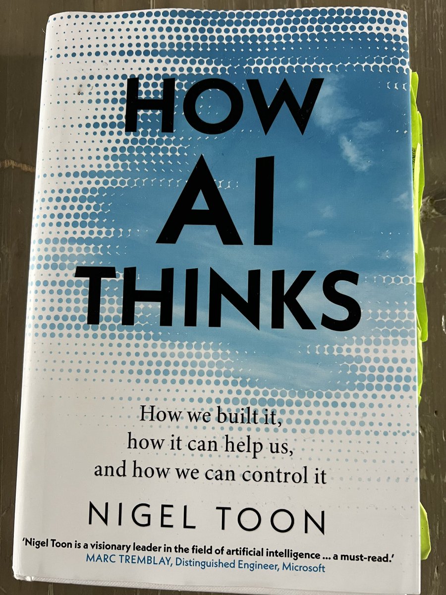 Tomorrow’s EntreConf Dinner: deep dive conversation with Nigel Toon of @graphcoreai about his book, How AI Thinks. Two late dropouts: please DM if interested. Avon Gorge Hotel from 6.30pm: stimulation for entrepreneurs awaits…