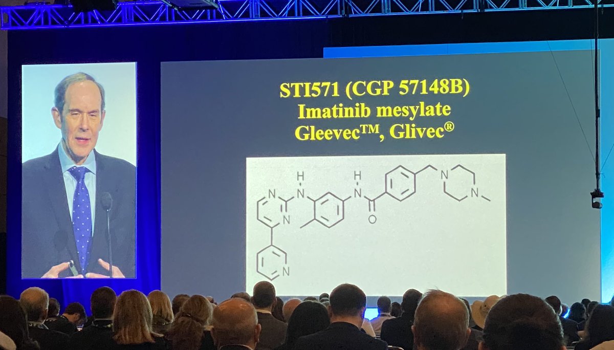 Amazing plenary talk at #AAD2024 from Dr. Druker of @OHSUKnight who told @AADmember the inspiring story of how basic science research led to the discovery of imatinib as a transformative therapy for patients with leukemia and how this knowledge impacted other related diseases.