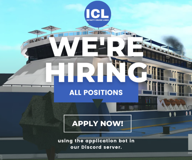 𝐈𝐂𝐋 | WE ARE HIRING!!

- Hey Infinity Family! in order for us to voyage with the best possible rate of fun, we must have gainful employees who are ready to facilitate the fun! We are hiring for all on-board positions and strongly encourage you to apply!
discord.gg/s33eFc2PYw