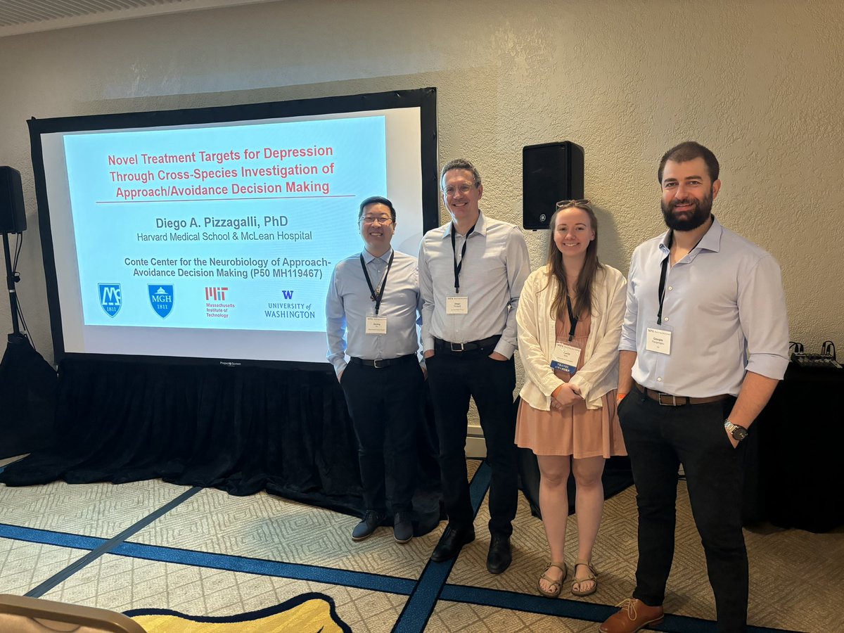 I had a great time presenting with these folks in our symposium at #MPA2024. Getting to share some of the cross-species work our P50 Conte Center has been doing with approach/avoidance behavior was so rewarding! Thanks also to our attendees for the insightful discussion.