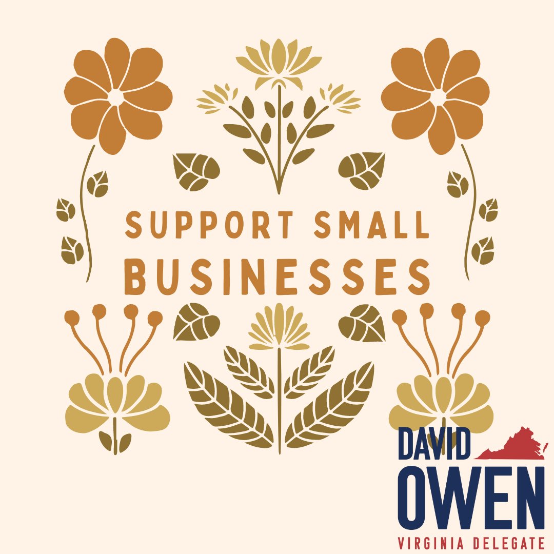 Small businesses are the backbone of our economy, driving innovation & creating jobs. I'm committed to cutting red tape and fostering an environment where entrepreneurs can thrive. Together, let's support local businesses and strengthen Virginia's economy. #SmallBiz #JobCreation