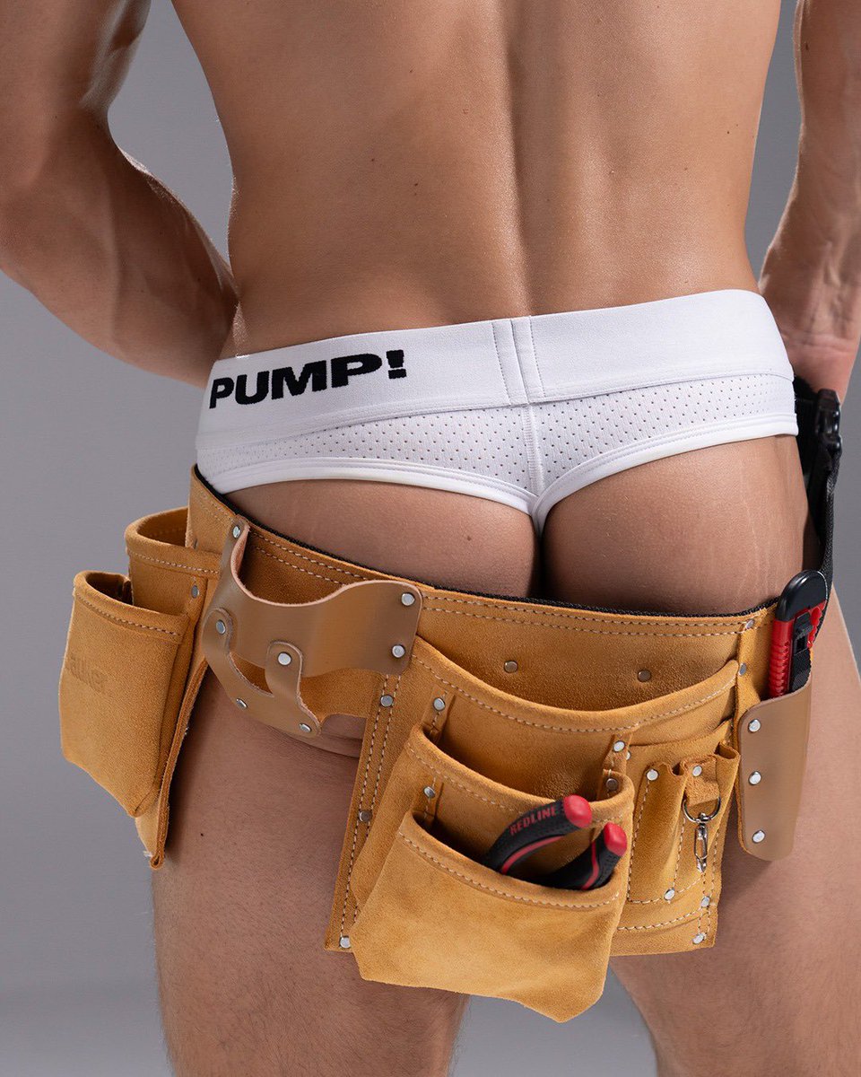 He can handle a tool or two while in the comfort of PUMP!’s classic thong. wearpump.com/category/under…