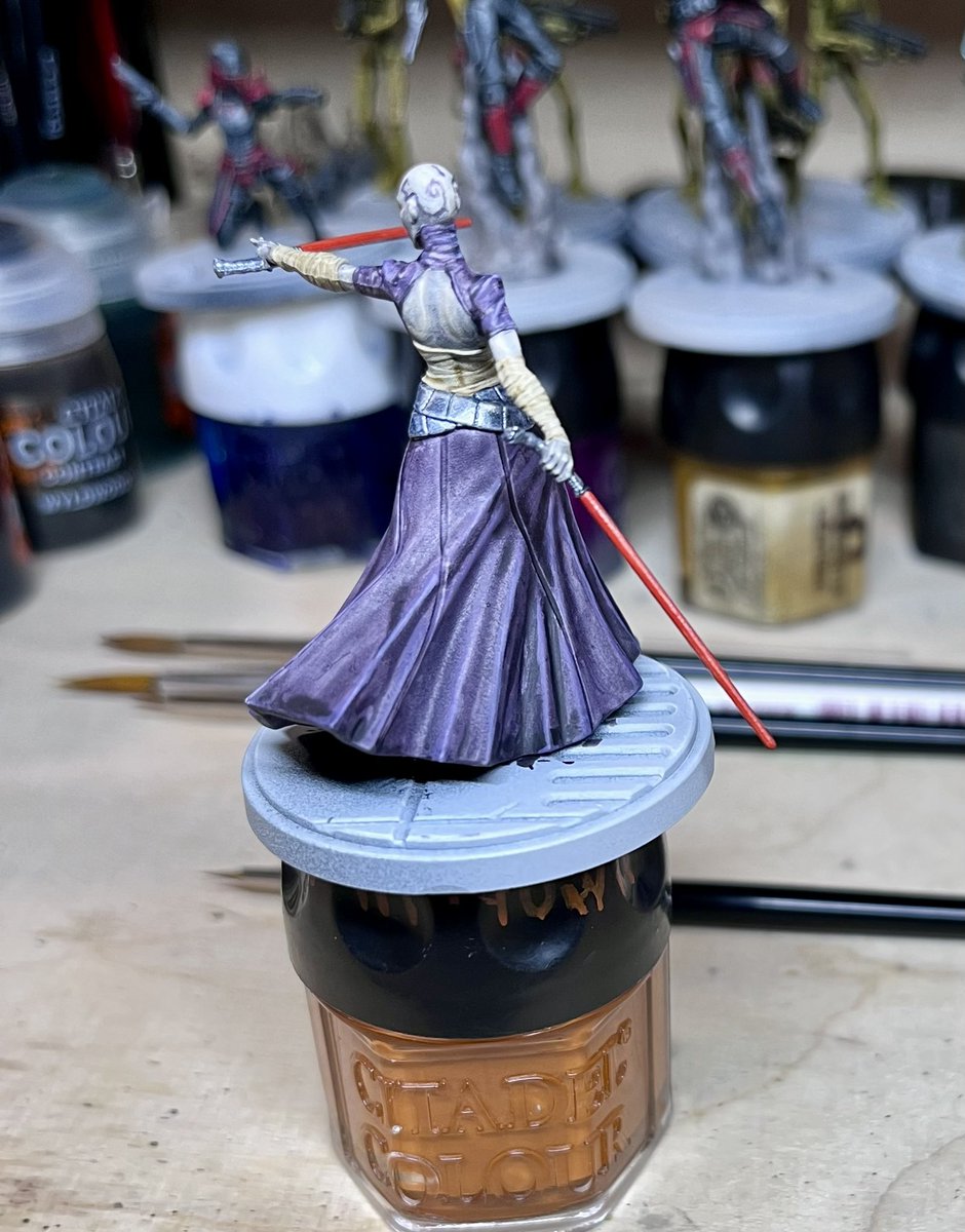 LSurion's tweet image. #hobbystreak day 2: Asajj Ventress finished (except for the base). 😊