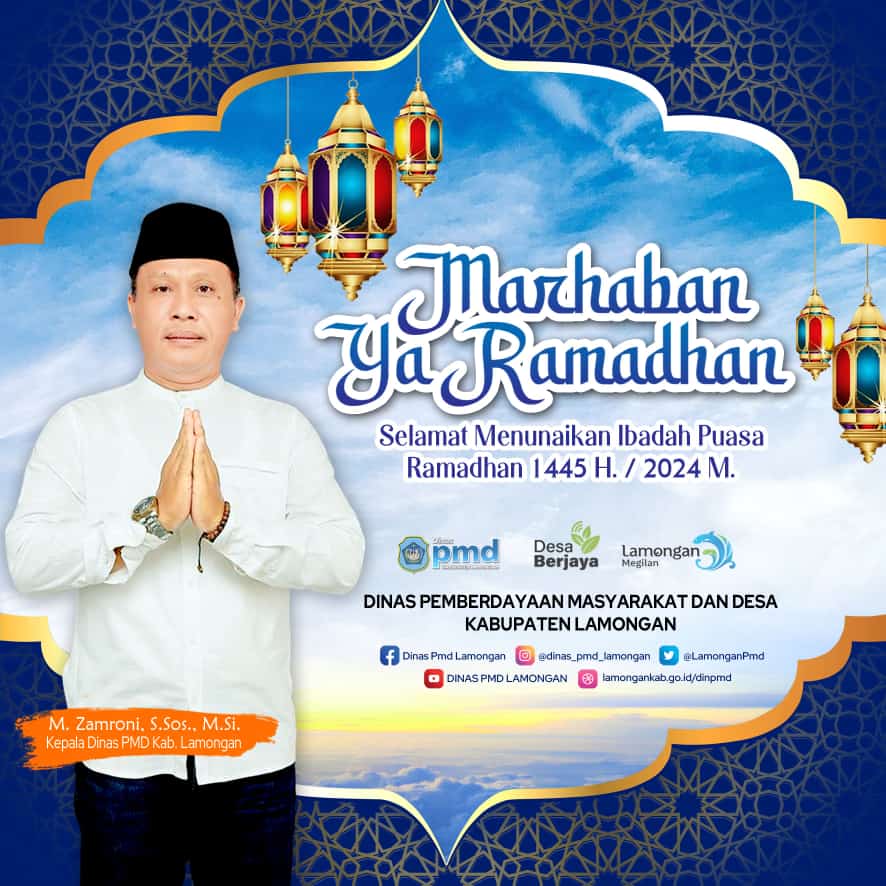 LamonganPmd's tweet photo. ... Segenap keluarga besar Dinas Pemberdayaan Masyarakat dan Desa Kabupaten Lamongan mengucapkan:

Selamat menunaikan ibadah puasa Ramadhan 1445 H 🙏🏻 https://t.co/2UHDtRRPLC