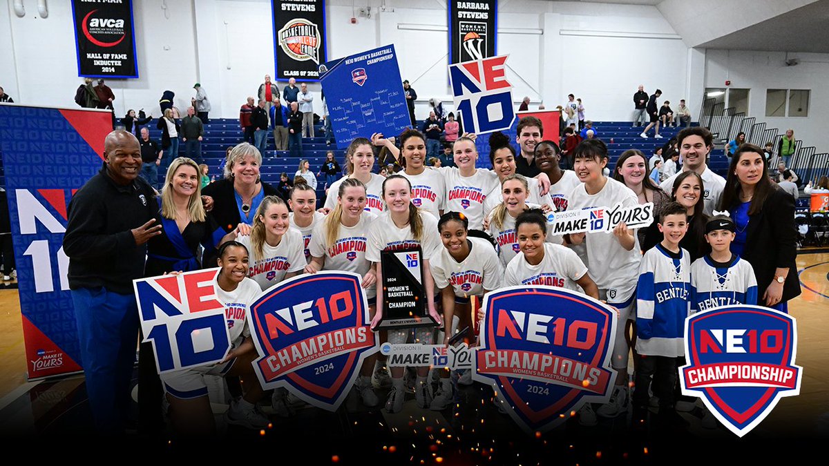 The NE10 (@thenortheast10) on Twitter photo π
ππππππ πππππ πππππ
<a href="/BentleyFalcons/">Bentley Athletics</a> wins their third consecutive, and 23rd all time NE10 Women's Basketball title!
π: shorturl.at/apuB2
#NE10EMBRACE | #NCAAD2 | #D2WBB π
ππππππ πππππ πππππ
<a href="/BentleyFalcons/">Bentley Athletics</a> wins their third consecutive, and 23rd all time NE10 Women's Basketball title!
π: shorturl.at/apuB2
#NE10EMBRACE | #NCAAD2 | #D2WBB