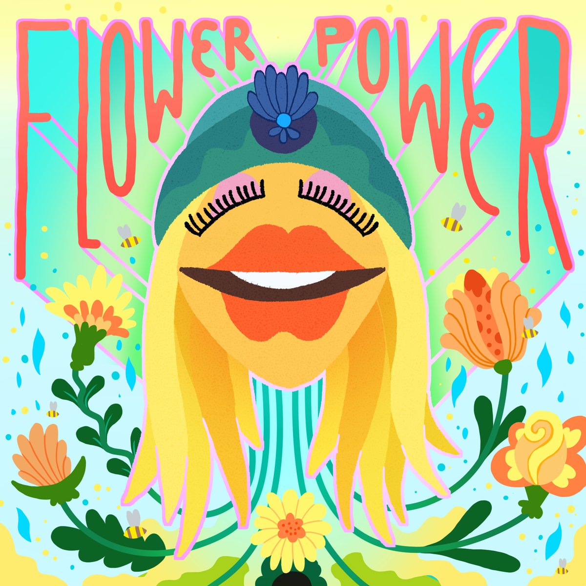 Embrace your totally groovy, rully amazing flower power this month! Fer sure! 🌼🌸🌺