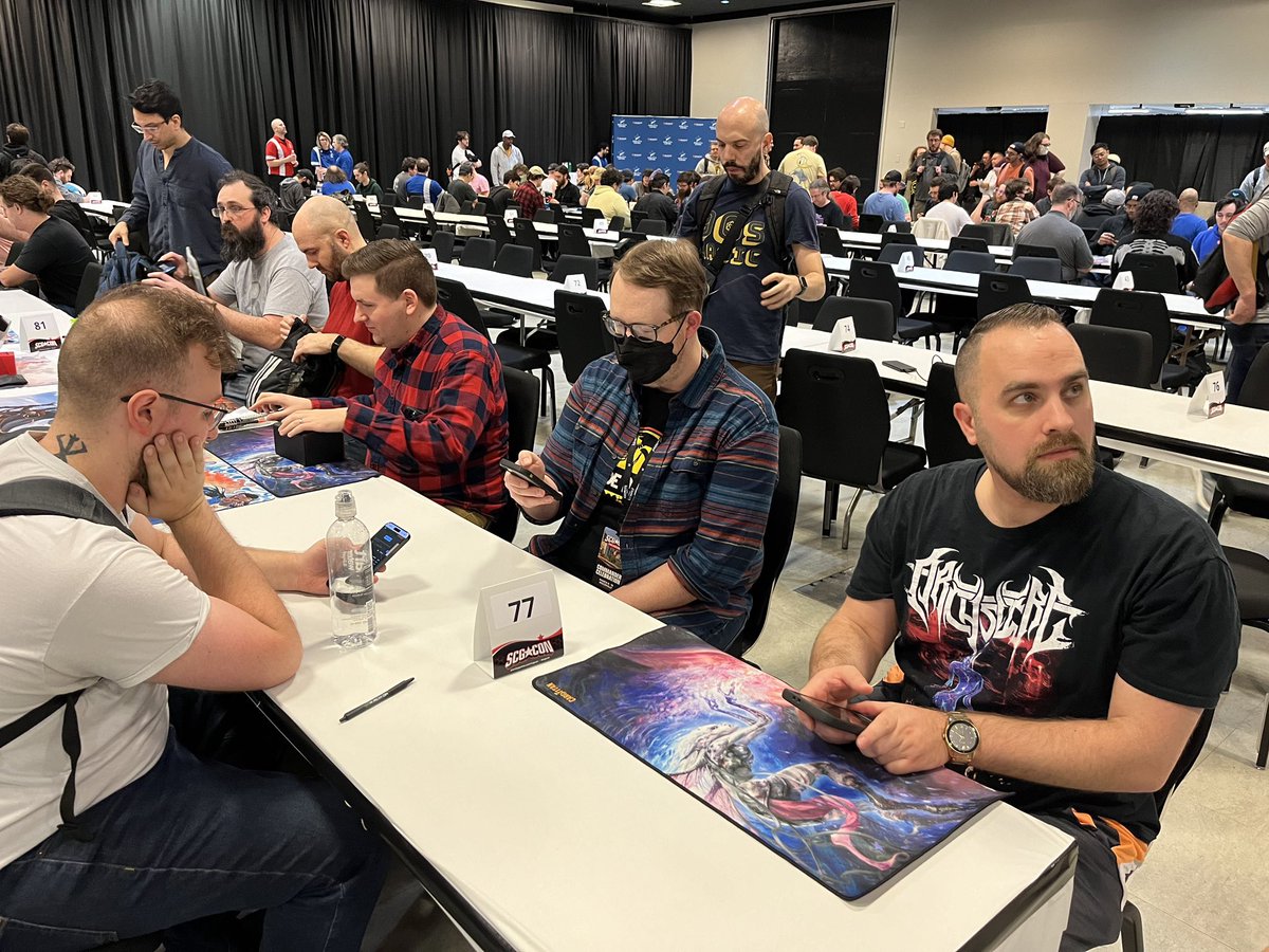 Brian "BoshNRoll" Coval (@boshnroll) on Twitter photo Legacy 5k top tables at round 7.
Your #MTGLegacy creators might know how to play a little! 👀
<a href="/Bryant_Cook/">Bryant Cook</a> <a href="/TonyScapone/">Tony DelPrete</a> Legacy 5k top tables at round 7.
Your #MTGLegacy creators might know how to play a little! 👀
<a href="/Bryant_Cook/">Bryant Cook</a> <a href="/TonyScapone/">Tony DelPrete</a>