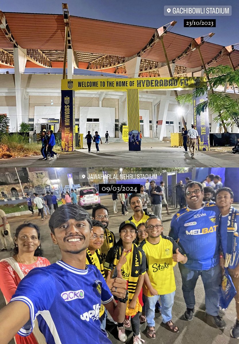 📸 It was nice to catch up with @DeccanLegion Fans after the home match on Saturday, When we were at Gachibowli, They made us feel comfortable, Appreciate them for travelling all the way from Hyderabad to Marina Arena.

#CFCHFC | #ISL10 | #TheNawabs | #AllInForChennaiyin