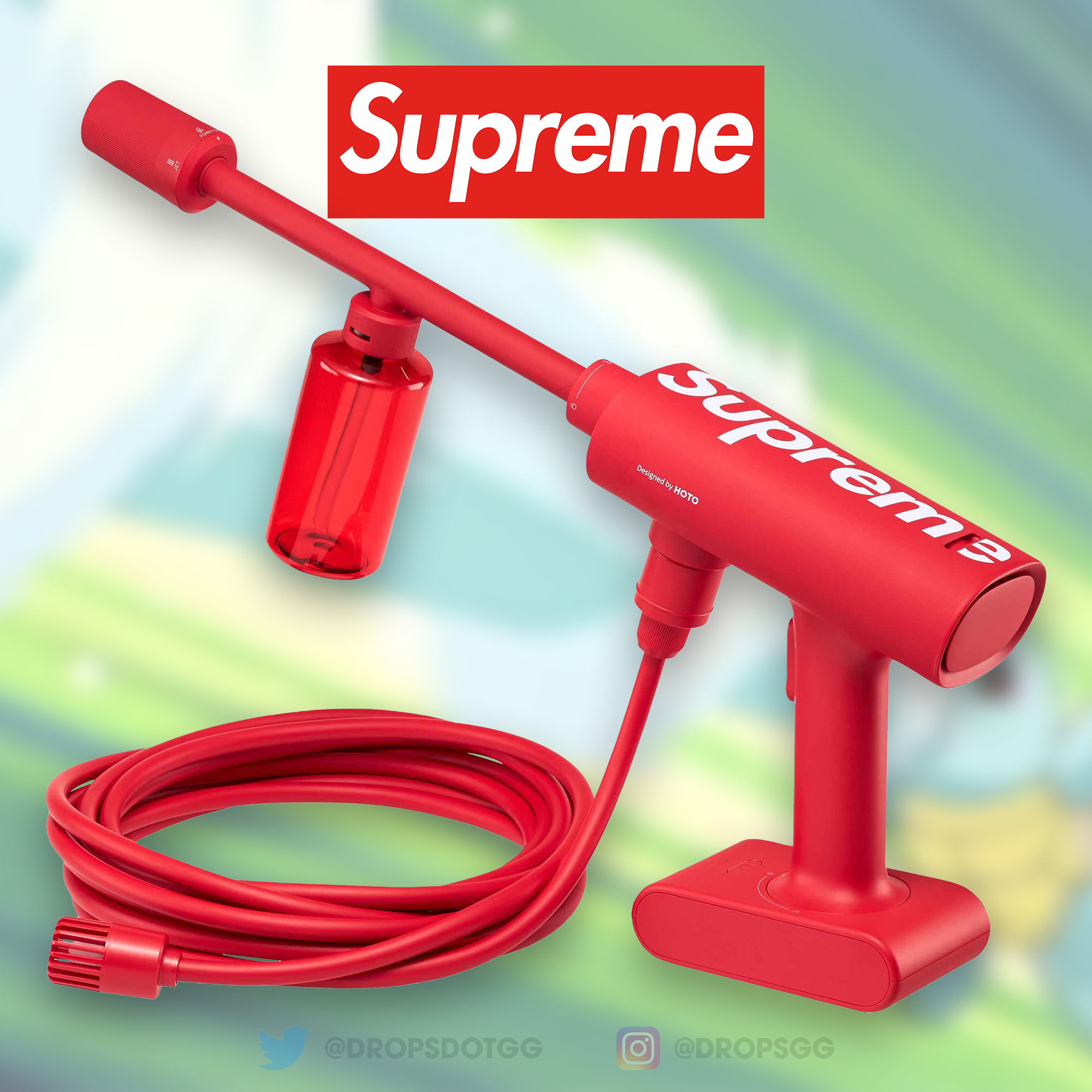 Supreme Hoto 20V Washer Pro 高圧洗浄機 Supreme Hoto 20V Pressure Washer Pro Red - SS24 - US