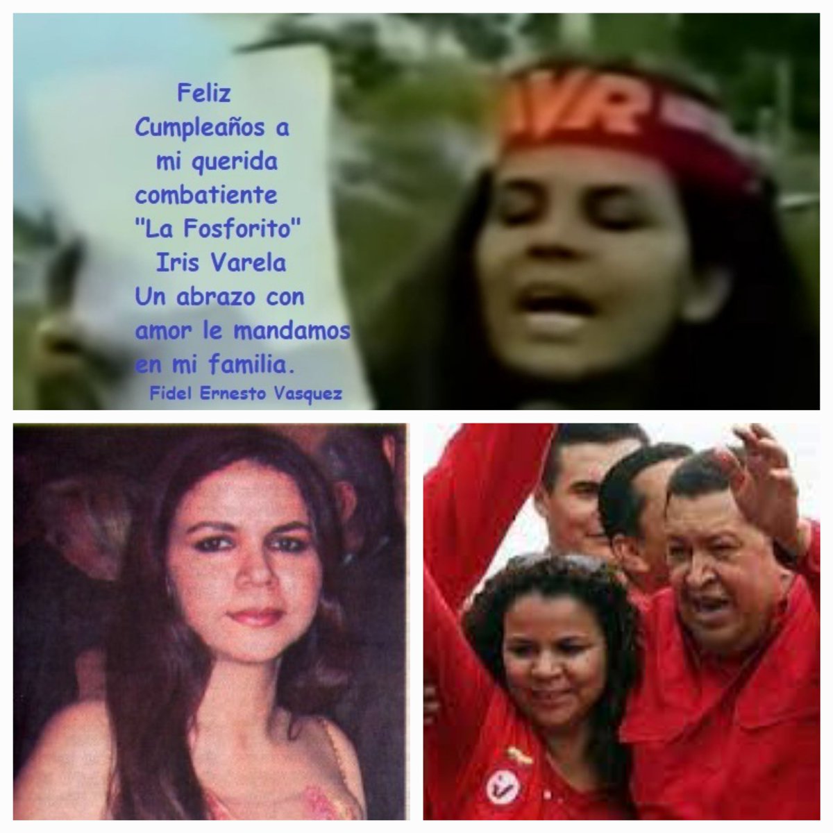 El mejor de mis abrazos en su Cumpleaños a esa hermosa y luchadora hermana Iris Varela @irisvarela @PartidoPSUV una trabajadora incansable por la felicidad y prosperidad de la patria, mujer leal y ejemplo para todos y todas. @NicolasMaduro @ConCiliaFlores