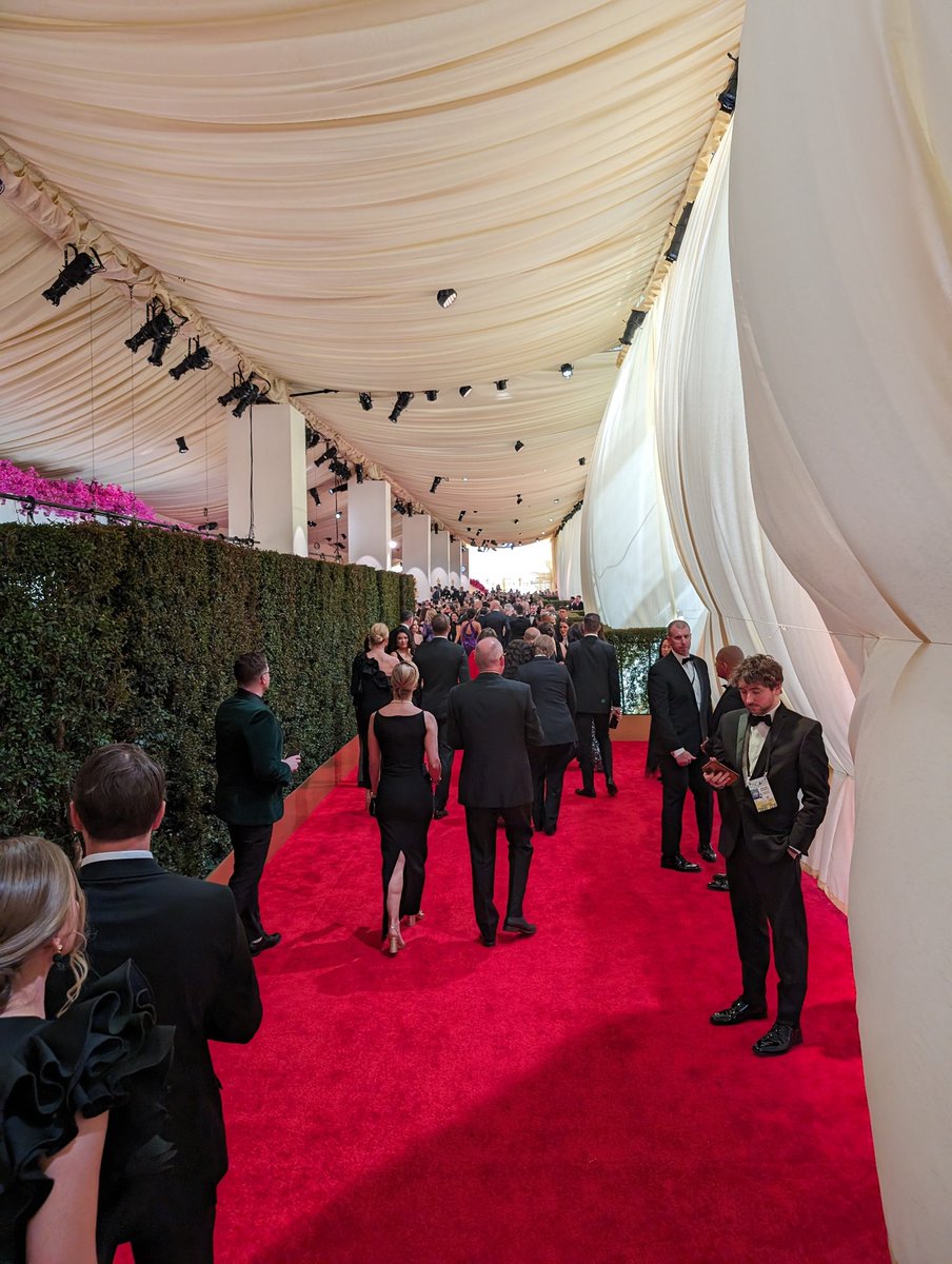 The big stars have their own red carpet. Everyone else (including Kate Berlant and John Early, who wound up with the normies) has to walk this one off to the side.