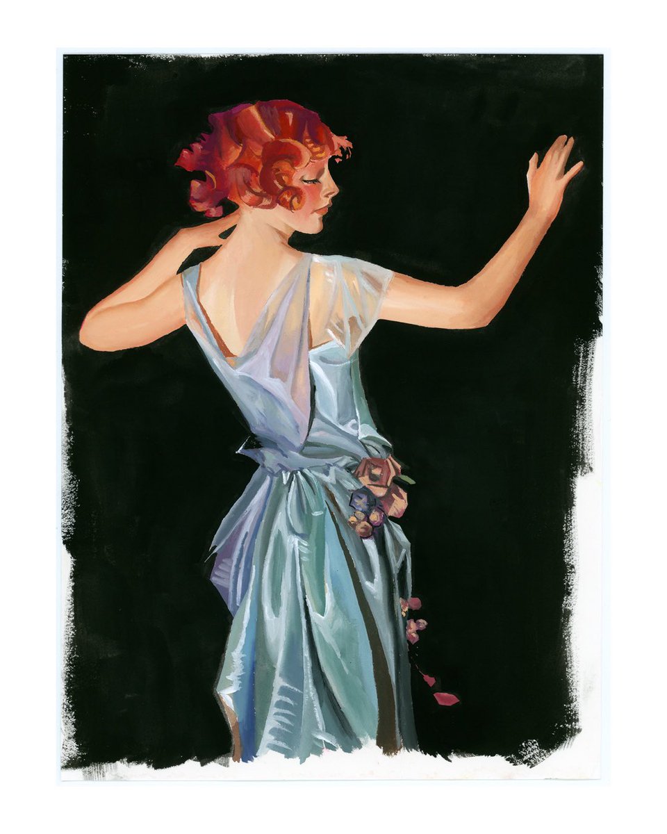 Marie_M_P's tweet image. Master study of a Leyendecker painting in Gouache.
My dog licked the corner
#leyendecker #masterstudy #gouache