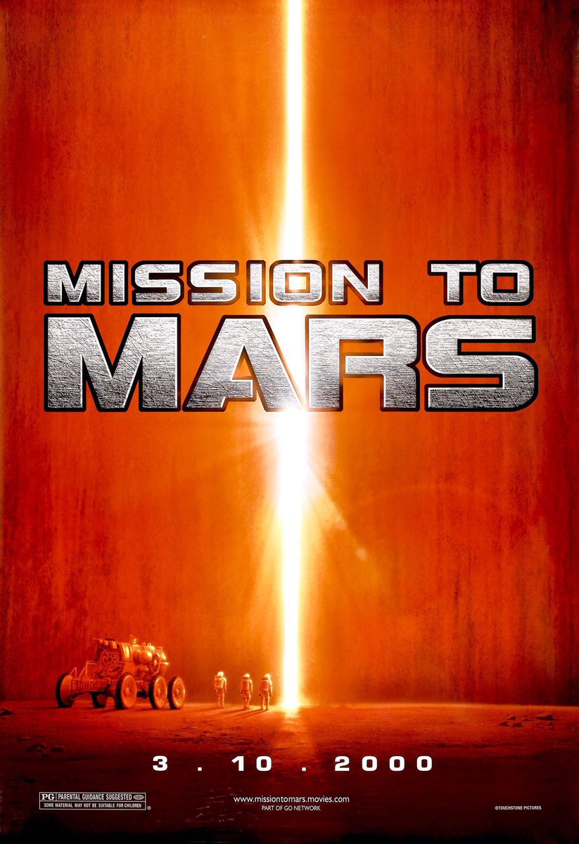 FilmNewsNos's tweet photo. 🎬MOVIE HISTORY: 24 years ago today, March 10, 2000, the movie ‘Mission to Mars’ opened in theaters!
#GarySinise @TimRobbins1 #DonCheadle #ConnieNielsen #JerryOConnell #KimDelaney #PeterOuterbridge #KavanSmith #JillTeed #EliseNeal #RobertBaileyJr #BrianDePalma https://t.co/8JQgTUDE9d