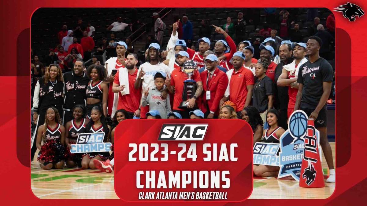 Congratulations to our Clark Atlanta University men’s basketball team for clinching the 2023-2024 SIAC Championship! We clenched the win 65-55! Your hard work, determination, and skill have truly paid off!