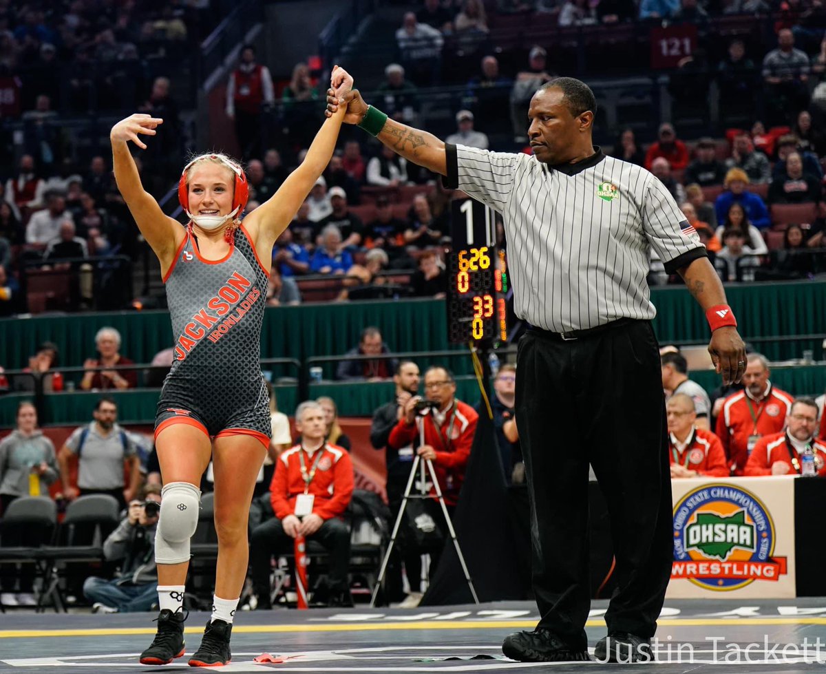 HUGE CONGRATS to Makennah Craft on winning her 3rd straight State Title!!  Way to represent Jackson High School and the Ironladies wrestling program!!  <a href="/JI_Athletics/">Jackson High School Athletics</a> <a href="/SirBrockNetter/">Brock A. Netter</a>