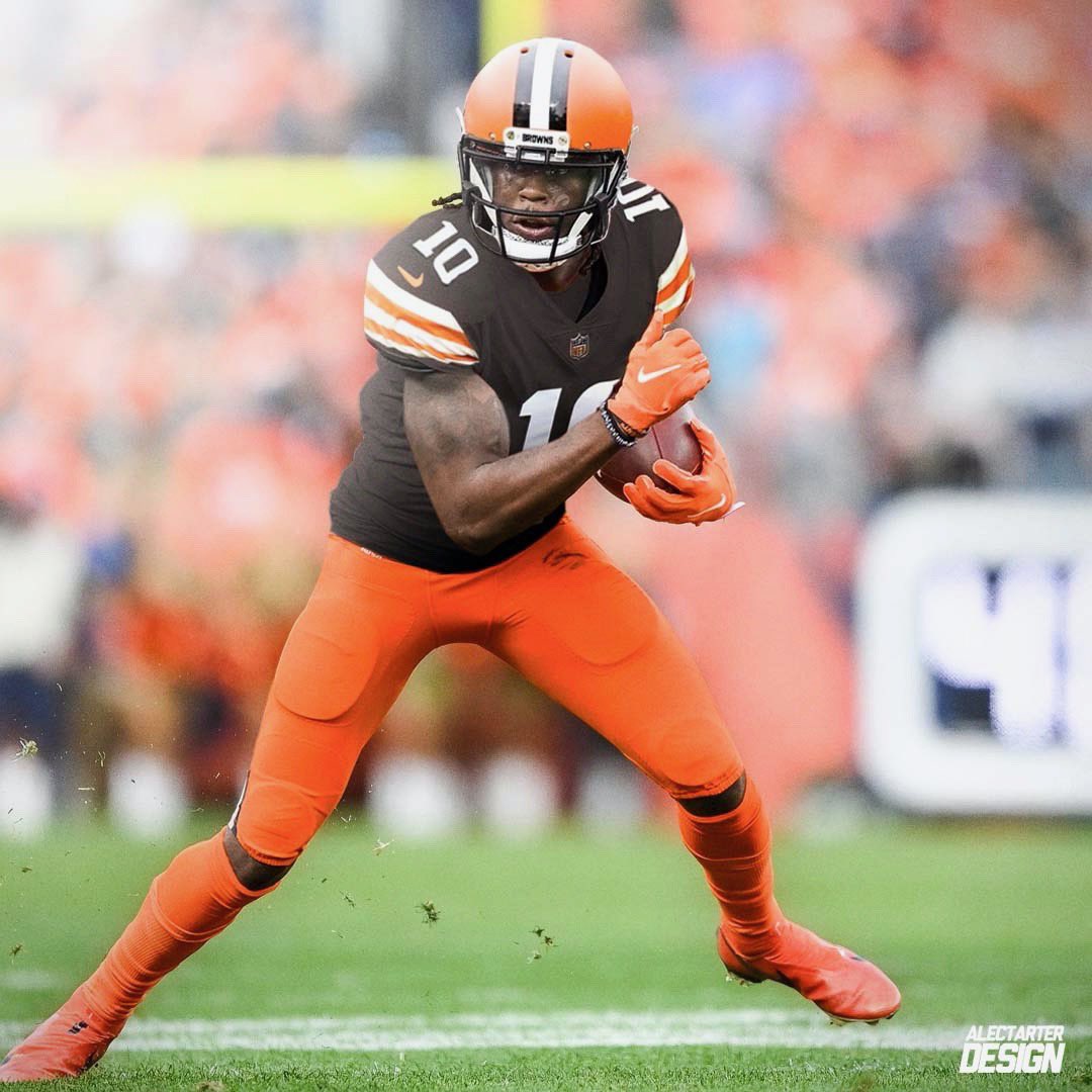 MoreForYou_CLE's tweet photo. Help me welcome @jerryjeudy to the Land, #Browns fans 🙌🏼 https://t.co/hyLVZcMqmK