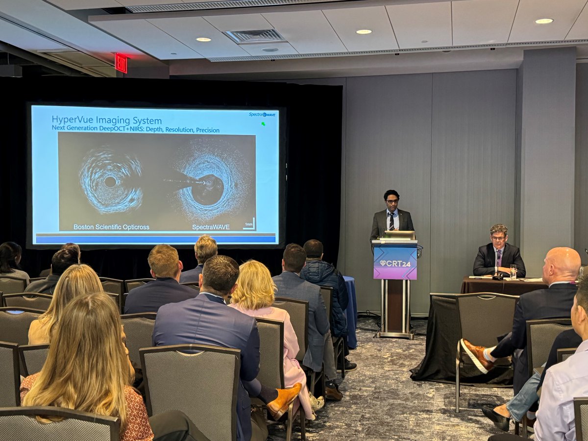 The experts have spoken. The next WAVEs of calcium modification have arrived. Drs. @ziadalinyc @DrAllenJ @DrJMHill & @JWMoses led a case based discussion highlighting the efficacy of #CoronaryIVL visualized through @SpectraWAVE_Med #DeepOCT
US Rx only. ISI bit.ly/3iEq7fC