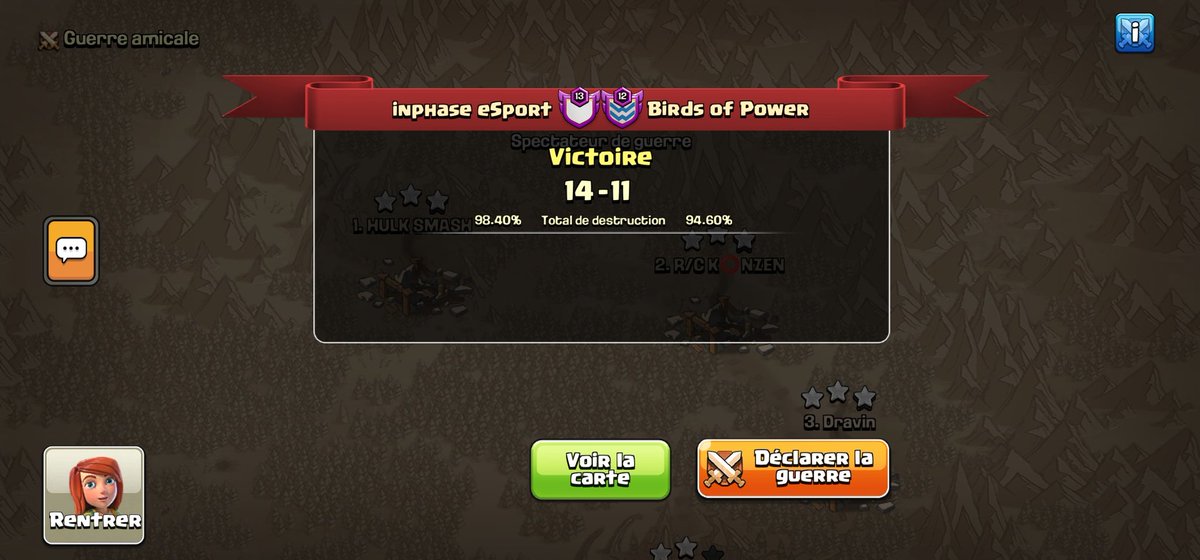 Match 8èmes de finale contre Birds of Power en <a href="/MoonCup12/">Moon Cup</a> 🌚🌙

GG à nos adversaires et bonne continuation pour la suite ! 

VAMOS Inphase pour le SOMMET🔥

⭐️⭐️⭐️
<a href="/vinny_inp/">Vinny_inp</a> <a href="/johan_pakula/">SkullKing®️</a> <a href="/KAARMA1990/">ᴵᴺᴾ KÃÃRMÃ ™</a> Basile