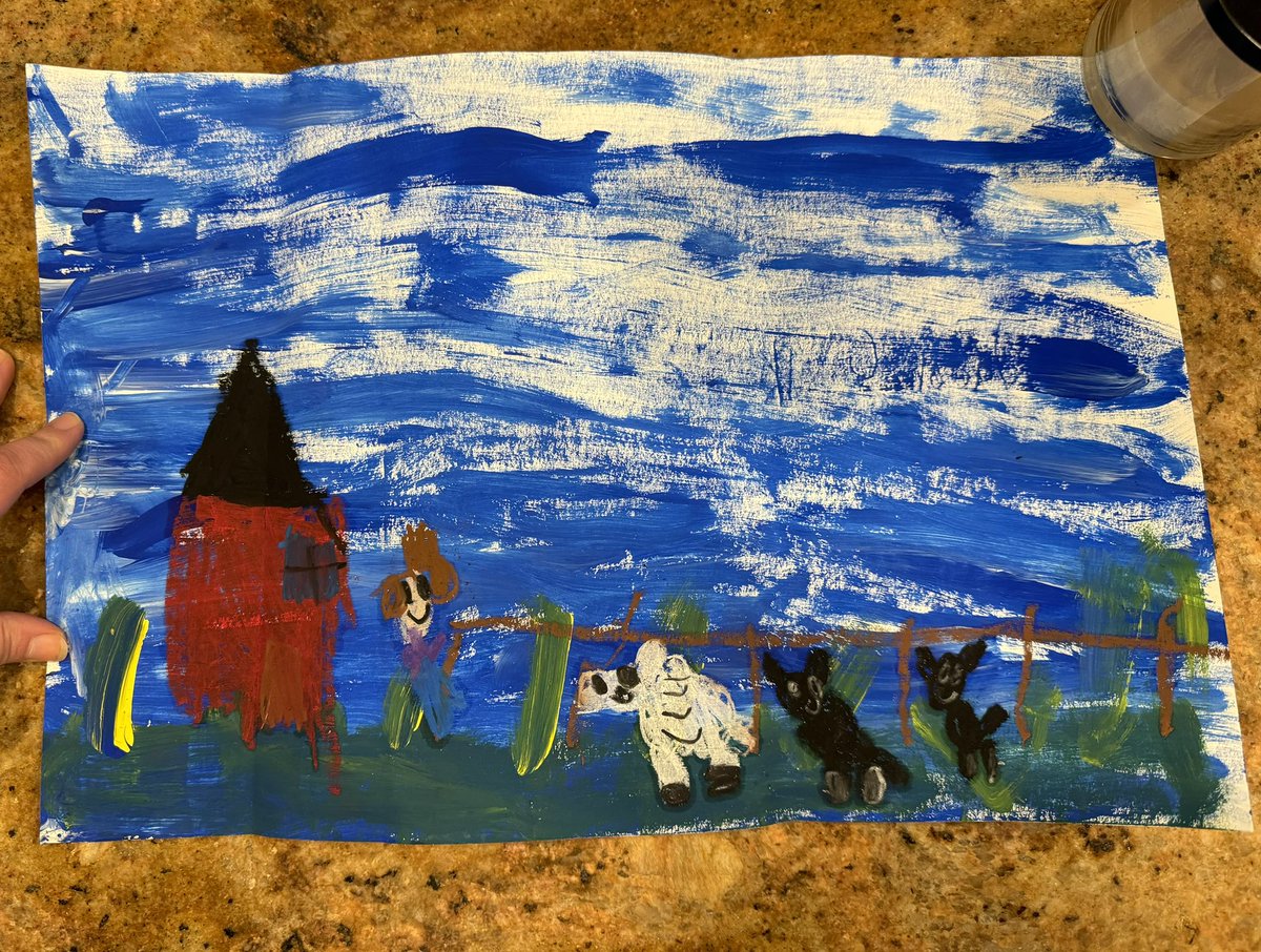 readiatrician's tweet image. “Mommy, do you like my Lamb-scape?” 😍