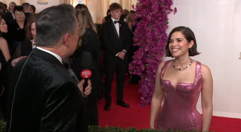 America Ferrera's continues to smile as she is celebrating her #Oscars nomination as 'Best Actress in a Supporting Role' and being seen as a spokesperson for all women.