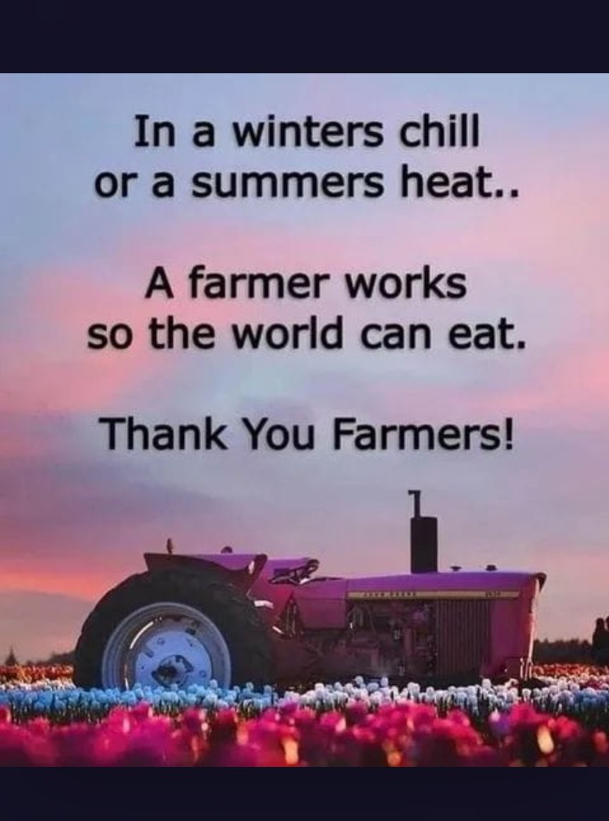 SammieJack3's tweet photo. Without the farmers we've no food. https://t.co/e6qpq8dHDe