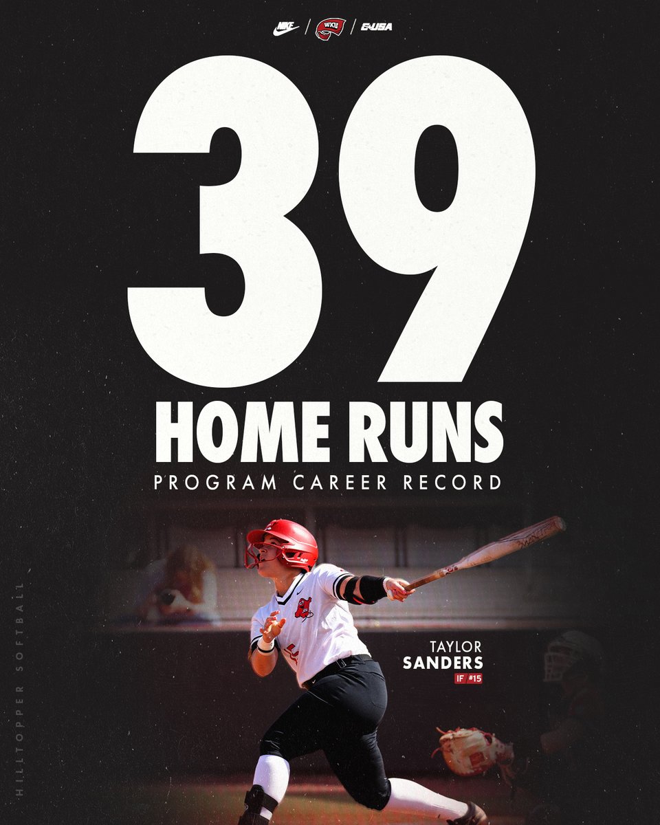 𝐇𝐎𝐌𝐄 𝐑𝐔𝐍 𝐐𝐔𝐄𝐄𝐍👑

Taylor Sanders is now the all-time career home runs leader in program history🤩

#GoTops | #OTM