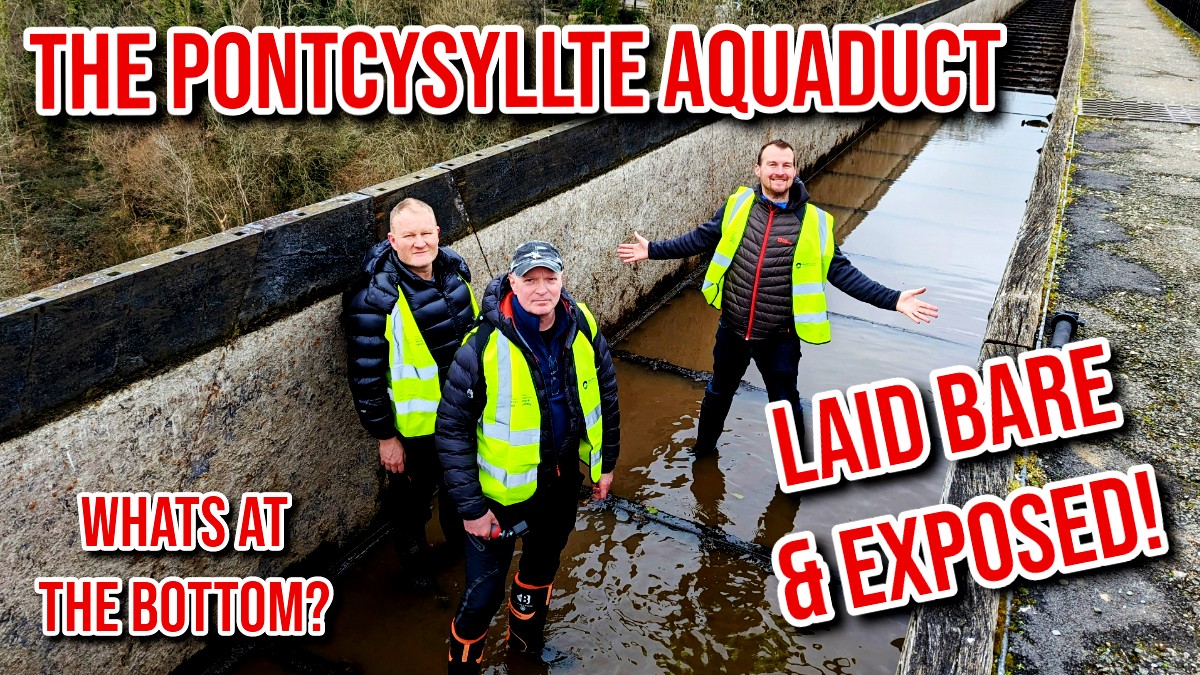 A rare look at & walk along the drained Pontcysyllte Aqueduct. Full video below: . youtu.be/ypyAsMIcyJE . . @CRTBoating @CanalRiverTrust @martin_0401 @Pontcysyllte #pontcysyllte #aquaduct #drained #empty #llangollen #canal #wales