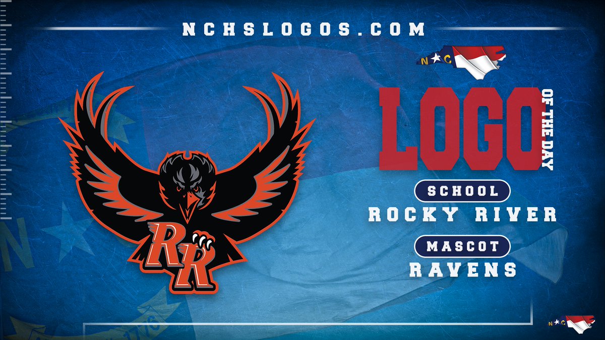NCHSLogos's tweet photo. Today's #NCHSLogoOfTheDay takes us to Mint Hill in Mecklenburg County to ✔️ out the Rocky River Ravens ⬛️🟧🐦⬛#RockNation #Ravenstrong
@RRHS_Athletics @RockyRiver_BB @RR_Ravens_FB @RockyRiverWBB @Rocky_Tennis @CMSAthletic1
https://t.co/7TUDVAqOWq
#nchsfb #nchshoops https://t.co/F5VfDhwUkm
