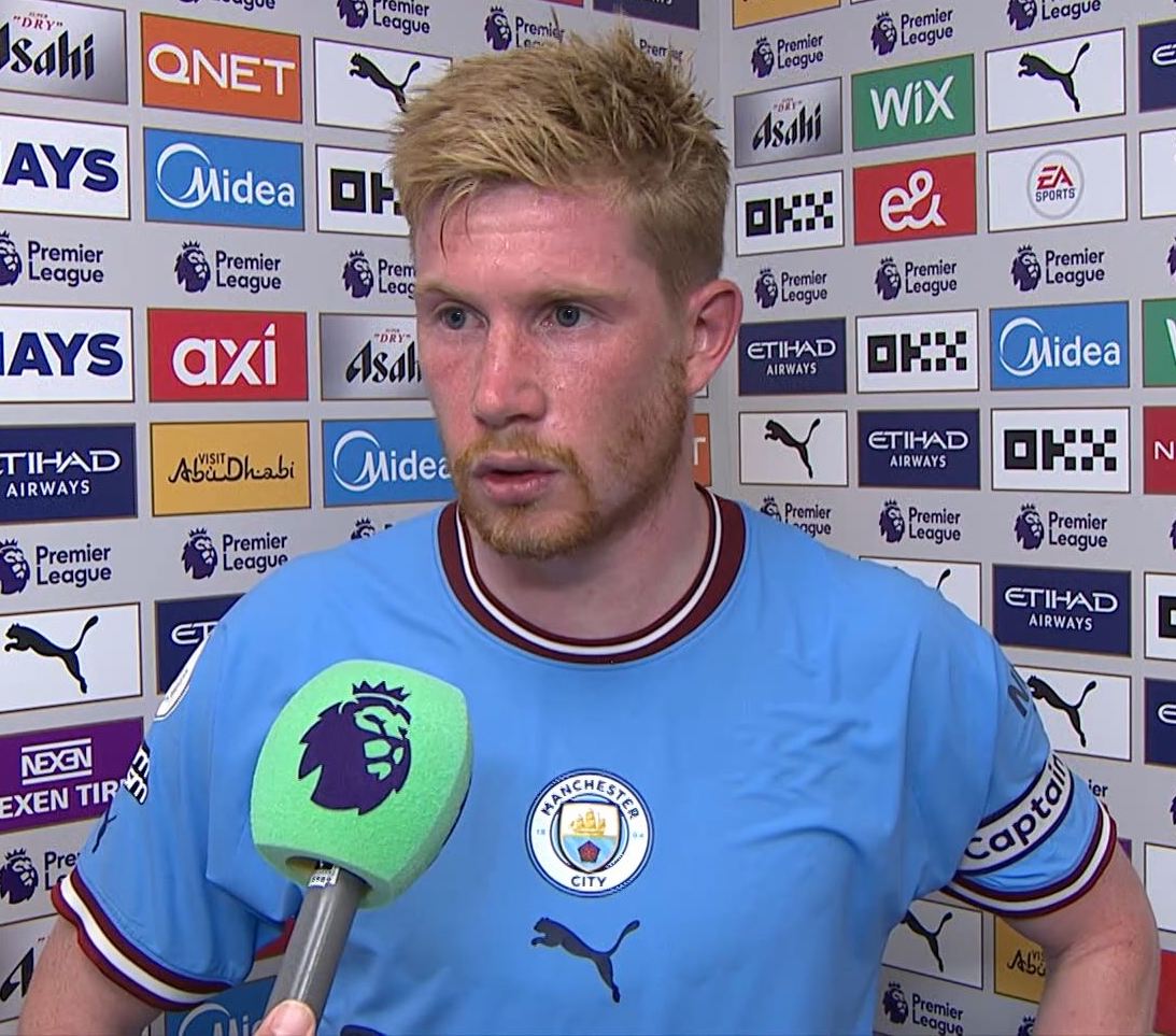 De Bruyne: "Endo is a great person, it was raining so he gave me shelter in his pocket. I even met Enzo and Caicedo there, so I wasn't alone and we had a nice time together."