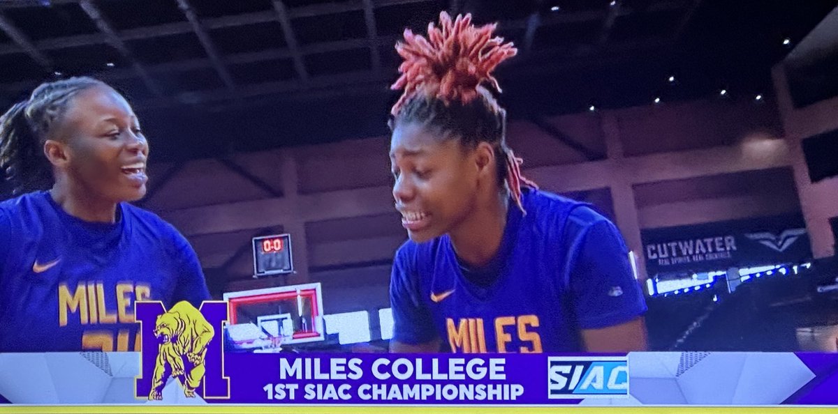 Congrats to <a href="/Miles_wbb/">Miles WBB</a> on their 1st <a href="/TheSIAC/">The SIAC</a> championship!!! #HBCUs