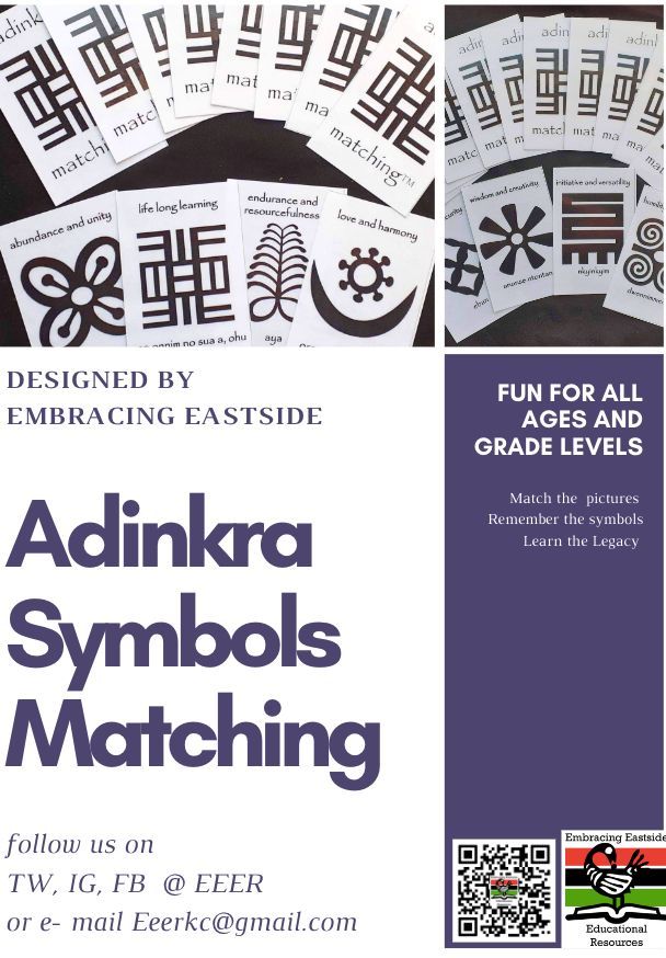 EmbracingEast1's tweet photo. Great starter matching game. Order your Adinkra Symbols Matching today!! https://t.co/trh1D7ohq7