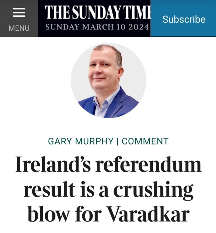 Even the Fake News can't hide the fact that the Gay Indian is the most unpopular Taoiseach in the history of the state.

#NotMyTaoiseach 
#JailVaradkar 
#GetThemOut 
#Referendum2024 
#VoteNoNoRef24