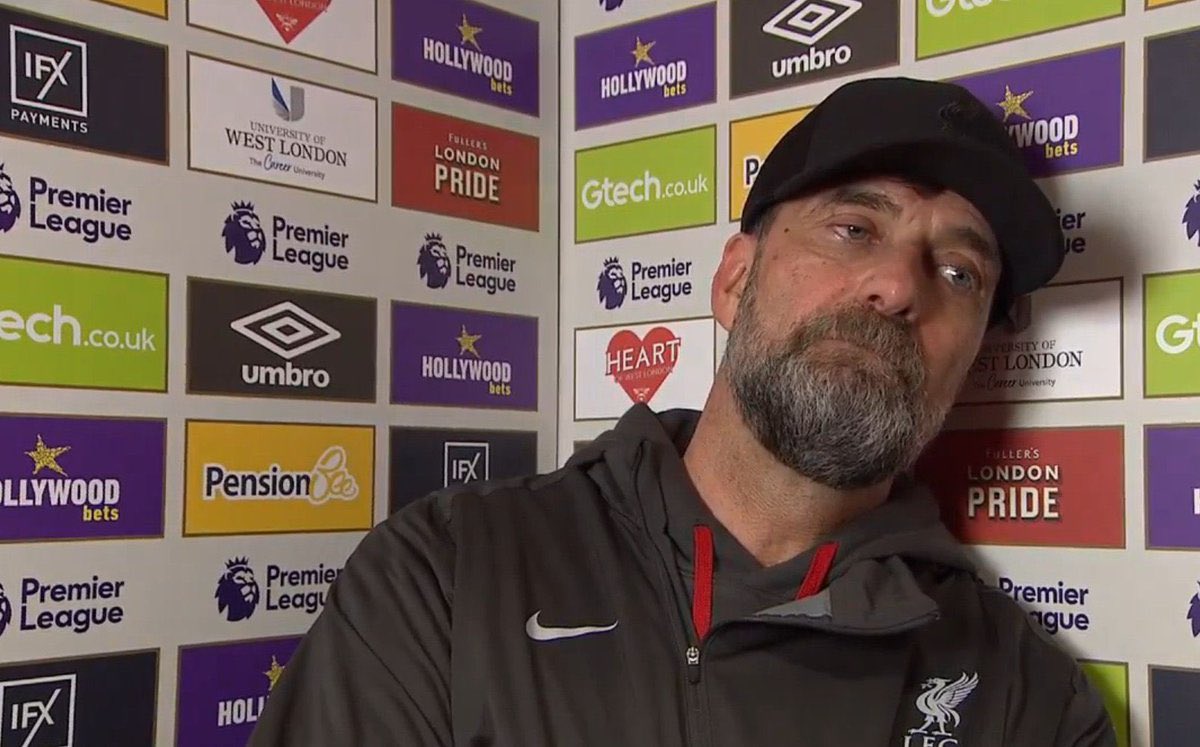 This premier league's corruption makes you lose the energy, immensely. 

I hope Klopp will still win the league. #LFC