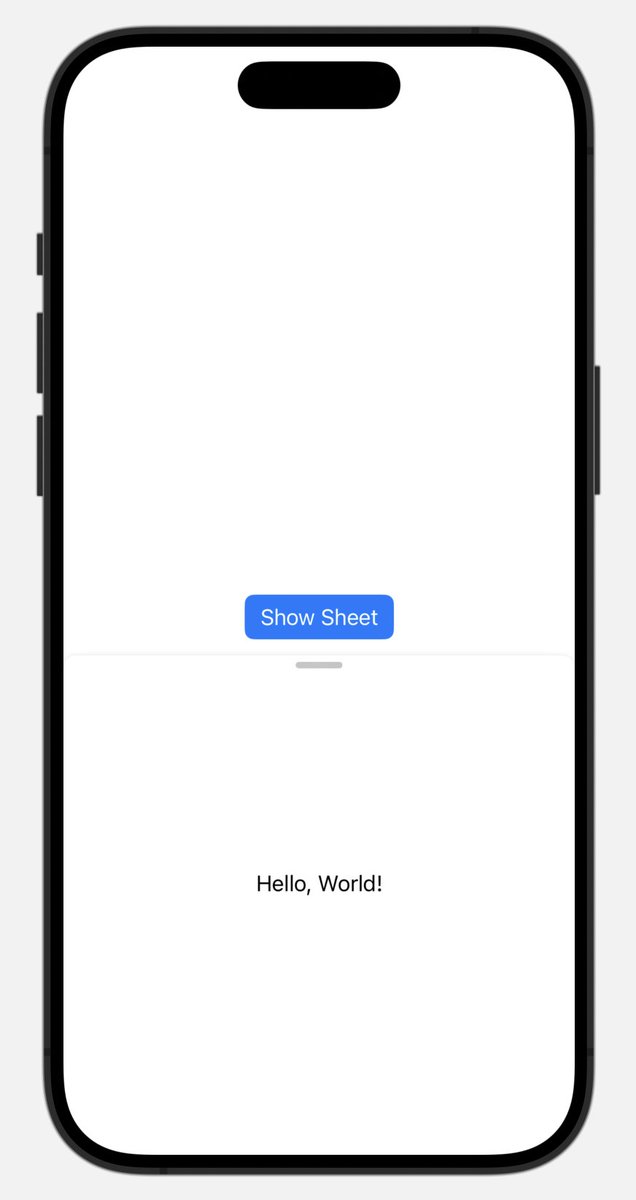 curiosity_notes's tweet image. How to create a popover sheet that doesn&apos;t cover the entire screen:

- Use detents to define the heights at which the sheet can stop. 
- The &quot;upThrough&quot; method prevents the sheet from being dragged upward to cover the entire screen.

#iosdev #SwiftUI